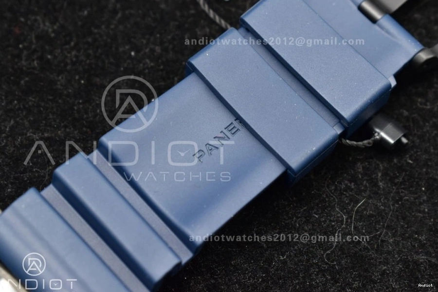 Blue Blue SBF Dial P900 Rubber Best on Carbotech W Strap 1:1 Edition PAM1232 0406